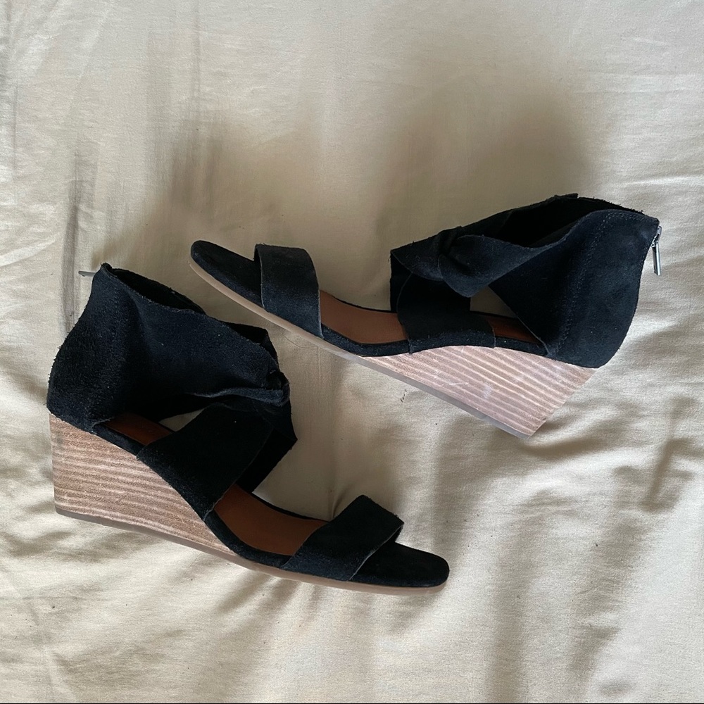 Lucky Brand Black Wedges